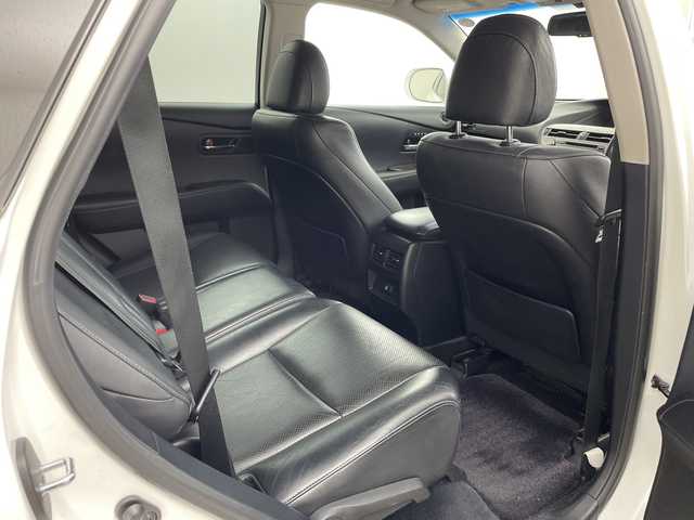 レクサス ＲＸ 450h バージョンL 兵庫県 2012(平24)年 10.9万km ホワイトパールクリスタルシャイン ・4WD/・純正HDDナビ＆フルセグ＆BT＆USB＆DVD/・バックカメラ/・サイドカメラ/・黒革シート/・前席シートヒーター/・前席シートベンチレーション/・前席パワーシート/・前席メモリーシート/・ステアリングヒーター/・ステアリングリモコン/・クルーズコントロール/・パワーバックドア/・ヘッドライトウォッシャー/・ヘッドアップディスプレイ/・スマートキー/・スペアキー/・プッシュスタート/・ビルトインETC/・横滑り防止装置