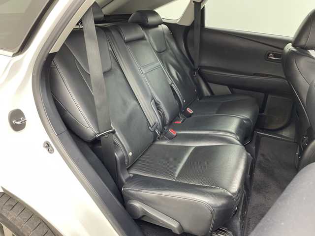 レクサス ＲＸ 450h バージョンL 兵庫県 2012(平24)年 10.9万km ホワイトパールクリスタルシャイン ・4WD/・純正HDDナビ＆フルセグ＆BT＆USB＆DVD/・バックカメラ/・サイドカメラ/・黒革シート/・前席シートヒーター/・前席シートベンチレーション/・前席パワーシート/・前席メモリーシート/・ステアリングヒーター/・ステアリングリモコン/・クルーズコントロール/・パワーバックドア/・ヘッドライトウォッシャー/・ヘッドアップディスプレイ/・スマートキー/・スペアキー/・プッシュスタート/・ビルトインETC/・横滑り防止装置