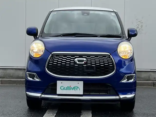 ダイハツ キャスト スタイル X SAⅡ 三重県 2016(平28)年 4.7万km ディープブルークリスタルマイカ デザインフィルムトップ(ホワイトルーフ)/ナビ（Bluetooth/地デジTV/AM/FM/CD/DVD/MSV/SD）/スマートアシスト２（衝突回避支援ブレーキ/衝突警報/車線逸脱警報/誤発進抑制制御/後方誤発進抑制制御/先行車発進お知らせ）/ハロゲンヘッドライト/オートライト/キーフリーシステム/プッシュスタート/スペアキー/アイボリー/グレーツートーンスエード調ファブリックシート/自発光式2連アナログメーター/マルチインフォメーションディスプレイ/レッドレンズリアコンビネーションランプ/ウレタン製ステアリングホイール/シフトノブ/オートエアコン/シルバーセンターパネル/無塗装オーディオパネル/無塗装エアコン吹出口ノブ/メッキサイドステップモール/リアスポイラー/メッキモール付リアバンパー/165/55Ｒ15タイヤ/15インチフルホイールキャップ