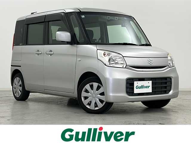 スズキ スペーシア X 宮城県 2016(平28)年 3.1万km シルキーシルバーメタリック 禁煙車/全方位カメラ/スズキセーフティーサポート/・デュアルカメラブレーキサポート/・ハイビームアシスト/・車線逸脱警報機能/・横滑り防止機能/スズキメーカーナビ/・BT.CD.USB.Ipod.AUX/フルセグテレビ/前席シートヒーター/前後ドライブレコーダー/片側パワースライドドア/ステアリングスイッチ/プッシュスタート/スマートキー/社外フロアマット/ドアバイザー/純正14インチスチールホイール/HIDヘッドライト/アイドリングストップ/社外14インチ冬タイヤ積込