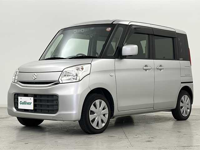 スズキ スペーシア X 宮城県 2016(平28)年 3.1万km シルキーシルバーメタリック 禁煙車/全方位カメラ/スズキセーフティーサポート/・デュアルカメラブレーキサポート/・ハイビームアシスト/・車線逸脱警報機能/・横滑り防止機能/スズキメーカーナビ/・BT.CD.USB.Ipod.AUX/フルセグテレビ/前席シートヒーター/前後ドライブレコーダー/片側パワースライドドア/ステアリングスイッチ/プッシュスタート/スマートキー/社外フロアマット/ドアバイザー/純正14インチスチールホイール/HIDヘッドライト/アイドリングストップ/社外14インチ冬タイヤ積込