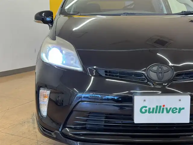 トヨタ プリウス S 群馬県 2013(平25)年 7.9万km ブラック モデリスタ/社外7インチナビ/・フルセグTV/・DVD/CD/SD/USB/・FM/AM/ETC/ステアリングスイッチ/スマートキー/プッシュスタート/LEDヘッドライト/オートライト/純正17インチAW/純正フロアマット/純正ドアバイザー/電動格納ウィンカーミラー/横滑り防止機能