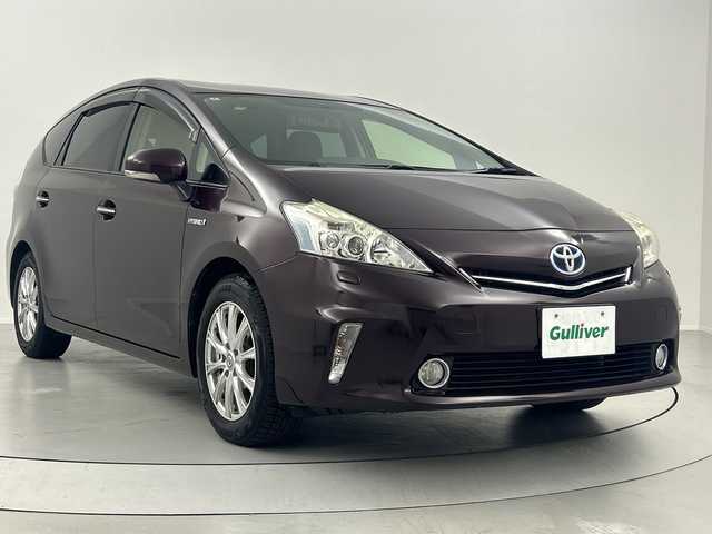 トヨタ プリウス α G チューンブラック 福島県 2014(平26)年 9万km ブラキッシュレッドマイカ /禁煙車　//純正８インチナビ(NHZN-X62G)//クルーズコントロール　//ミラー型ドライブレコーダー(F/R)　//サマータイヤＡＷセット　//スペアキー　//純正ビルトインＥＴＣ　//バックカメラ　//オートライト　//取扱説明書　//保証書//ナビ取扱説明書//ドライブレコーダー取扱説明書//ETC取扱説明書