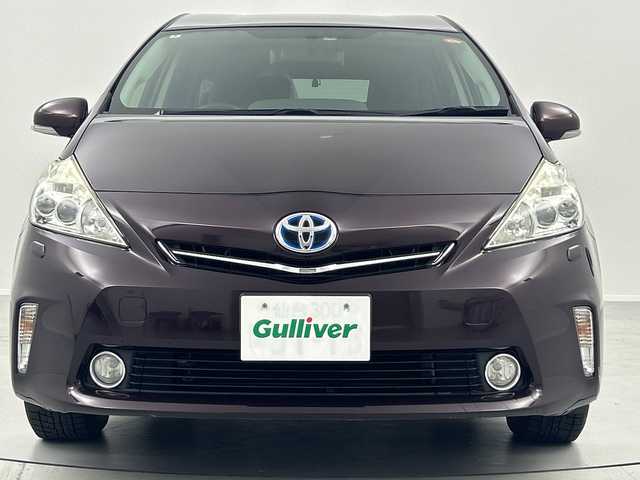 トヨタ プリウス α G チューンブラック 福島県 2014(平26)年 9万km ブラキッシュレッドマイカ /禁煙車　//純正８インチナビ(NHZN-X62G)//クルーズコントロール　//ミラー型ドライブレコーダー(F/R)　//サマータイヤＡＷセット　//スペアキー　//純正ビルトインＥＴＣ　//バックカメラ　//オートライト　//取扱説明書　//保証書//ナビ取扱説明書//ドライブレコーダー取扱説明書//ETC取扱説明書