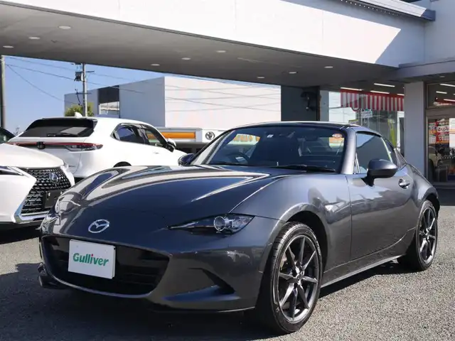 マツダ ロードスター ＲＦ S 熊本県 2019(令1)年 3.3万km マシーングレープレミアムM ワンオーナー/純正ナビ/【フルセグTV/Bluetooth/CD/DVD】/バックカメラ/スマートシティブレーキサポート/車線逸脱警報システム/ドライバーアテンションアラート/ブラインドスポットモニタリングシステム/クルーズコントロール/コーナーセンサー/交通標識認識システム/純正17インチAW/オートLEDライト/オートハイビーム/革巻きステアリング/ステアリングスイッチ/ドライブレコーダー/純正フロアマット/シートヒーター/横滑り防止装置/ABS/盗難防止装置