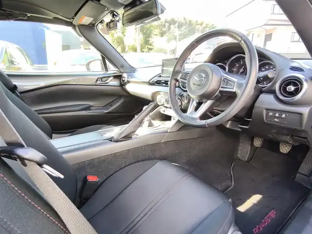 マツダ ロードスター ＲＦ S 熊本県 2019(令1)年 3.3万km マシーングレープレミアムM ワンオーナー/純正ナビ/【フルセグTV/Bluetooth/CD/DVD】/バックカメラ/スマートシティブレーキサポート/車線逸脱警報システム/ドライバーアテンションアラート/ブラインドスポットモニタリングシステム/クルーズコントロール/コーナーセンサー/交通標識認識システム/純正17インチAW/オートLEDライト/オートハイビーム/革巻きステアリング/ステアリングスイッチ/ドライブレコーダー/純正フロアマット/シートヒーター/横滑り防止装置/ABS/盗難防止装置
