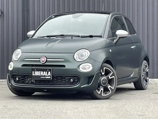 フィアット ５００ マヌアーレ ピゥ チエロ 福島県 2021(令3)年 1.3万km Ｄグリーン 155台限定特別仕様車/ワンオーナー/5速MT/ガラスルーフ/純正オーディオ(USB)/AppleCarPlay/キセノンヘッドライト/純正16AW/純正フロアマット/取扱説明書/保証書