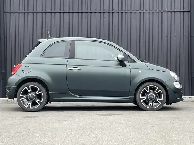 フィアット ５００ マヌアーレ ピゥ チエロ 福島県 2021(令3)年 1.3万km Ｄグリーン 155台限定特別仕様車/ワンオーナー/5速MT/ガラスルーフ/純正オーディオ(USB)/AppleCarPlay/キセノンヘッドライト/純正16AW/純正フロアマット/取扱説明書/保証書