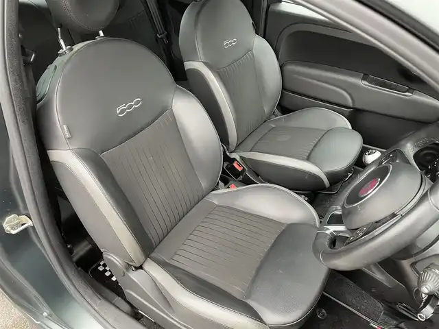 フィアット ５００ マヌアーレ ピゥ チエロ 福島県 2021(令3)年 1.3万km Ｄグリーン 155台限定特別仕様車/ワンオーナー/5速MT/ガラスルーフ/純正オーディオ(USB)/AppleCarPlay/キセノンヘッドライト/純正16AW/純正フロアマット/取扱説明書/保証書