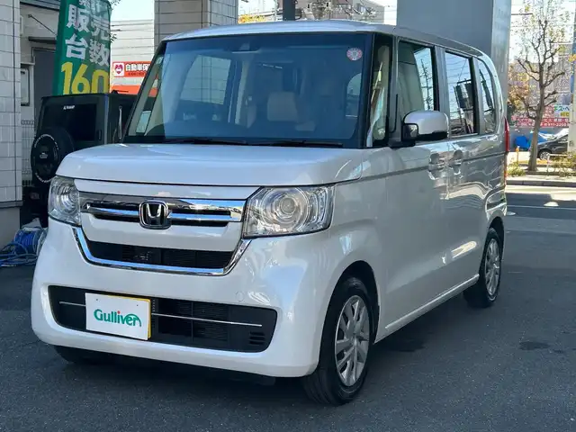 ホンダ Ｎ ＢＯＸ L 愛知県 2021(令3)年 3.7万km プラチナホワイトパール ワンオーナー/純正ナビ〈VXM-214FVi〉/Bluetooth/DVD/地デジTV/バックカメラ/左リアパワースライドドア/ホンダセンシング/・衝突軽減ブレーキ（CMBS）/・誤発信抑制機能/・アダプティブクルーズコントロール（ACC）/・車線維持支援システム（LKAS）/・パーキングセンサーシステム/前席シートヒーター/ビルトインETC/シートバックテーブル/後部座席リフレッシュモード/スマートキー＆プッシュスタート
