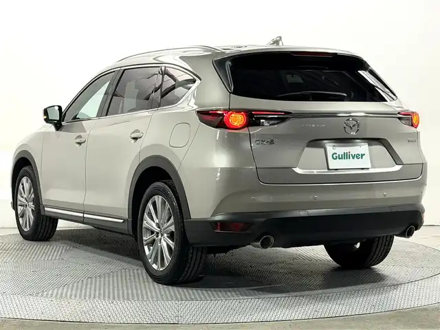マツダ ＣＸ－８ 25T エクスクルーシブモード 大阪府 2021(令3)年 1.4万km プラチナクォーツメタリック 茶革シート BOSEサウンド 純正10.25incナビTV 360カメラ デジタルインナーミラー パワーシート/ヒーター/エアコン 電動リアゲート ハンドルヒーター レーダークルコン 衝突軽減ブレーキ レーンアシスト BSM