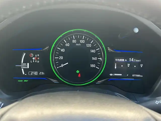 ホンダ ヴェゼル ハイブリッド X 滋賀県 2014(平26)年 7.7万km クリスタルブラックパール 純正メーカーナビ/（FM/AM/CD/DVD/TV/Bluetooth/USB/ipod//HDMI）/シティブレーキアクティブシステム/車両接近通報装置/バックカメラ/ETC/横滑り防止装置/ドライブレコーダー前後/ステアリングスイッチ/ハンズフリーフォン/ECON/プッシュスタート/スマートキー/電子パーキング/ブレーキホールド/SPORTモード/オートエアコン/オートライト/フロントフォグ/純正フロアマット/電動格納ミラー/パドルシフト