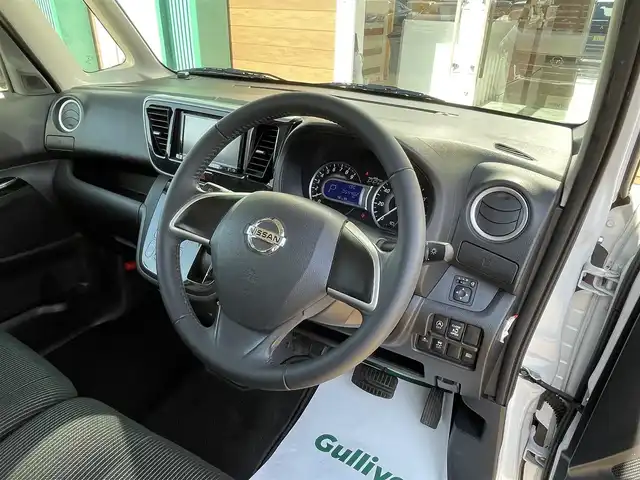 日産 デイズ ルークス ハイウェイスターX 宮崎県 2017(平29)年 5.5万km ホワイトパール ナビ【AVIC-RZ301】/アラウンドビューモニター/フルセグTV/パワースライドドア/アイドリングストップ/衝突軽減ブレーキ/純正14インチAW/LEDヘッドライト/エアバックW＋サイド/プッシュスタート/メモリナビ