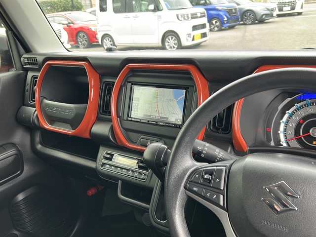 スズキ ハスラー HYBRID G 岐阜県 2022(令4)年 5.2万km バーミリオンオレンジ/ガンメタリック2トーン 登録時走行距離：51929km/ナビ（AVIC-RZ503）/バックモニター/テレビ・Bluetooth・CD・USB/デュアルカメラブレーキサポート/レーンキープアシスト/コーナーセンサー/シートヒーター/ETC/オートライト/プッシュスタート/スマートキー/保証書/取扱説明書