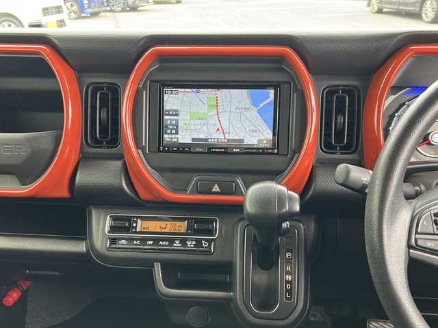 スズキ ハスラー HYBRID G 岐阜県 2022(令4)年 5.2万km バーミリオンオレンジ/ガンメタリック2トーン 登録時走行距離：51929km/ナビ（AVIC-RZ503）/バックモニター/テレビ・Bluetooth・CD・USB/デュアルカメラブレーキサポート/レーンキープアシスト/コーナーセンサー/シートヒーター/ETC/オートライト/プッシュスタート/スマートキー/保証書/取扱説明書