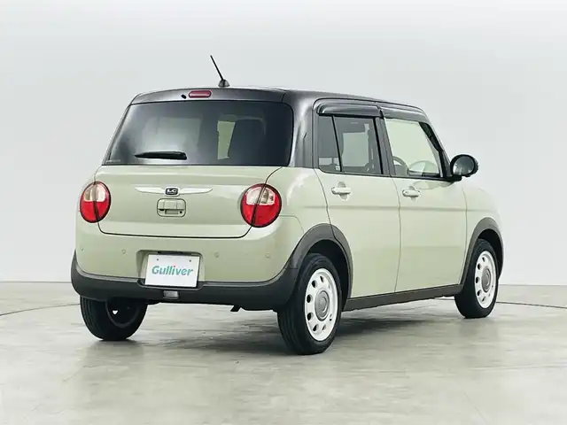 スズキ ラパン ＬＣ X 福島県 2022(令4)年 2.2万km トラッドカーキメタリック/アーバンブラウン 2トーン デュアルカメラブレーキサポート/・横滑り防止機能/・レーンキープアシスト/純正8インチナビ/・型番；CN-FZ886/・CD/DVD/BT/USB/USB/HDMI/iPod/FM/AM/シートヒーター/LEDヘッドライト/純正アルミホイール付きサマータイヤ/ステアリングリモコン/プッシュスタート/・スマートキー