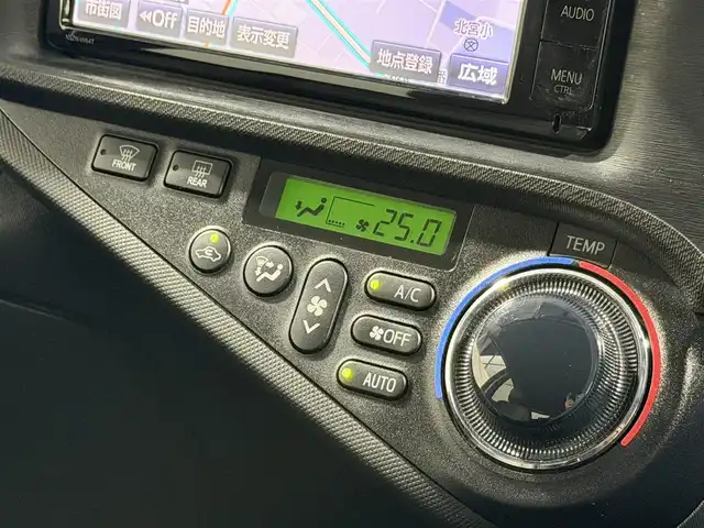 トヨタ アクア G ブラックソフトレザーセレ 大阪府 2014(平26)年 6.9万km グレーメタリック 黒革シート 純正エアロ モデリスタ15incAW 純正ナビTV バックカメラ スマートキー プッシュスタート アイドリングストップ オートライト オートエアコン ETC ワンオーナー