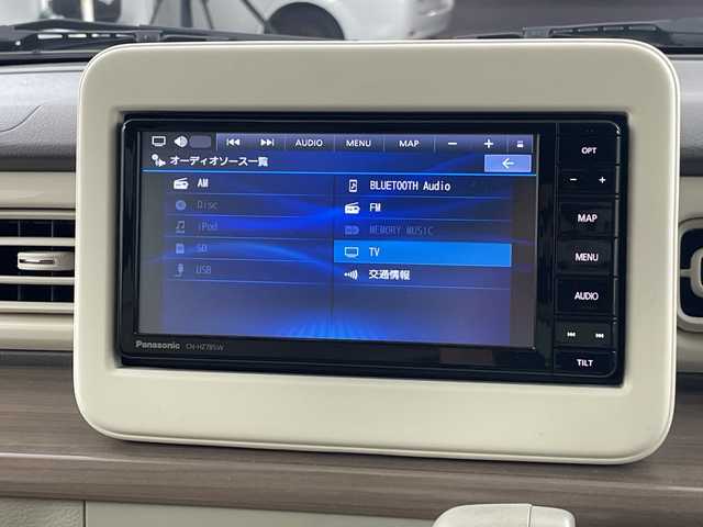 スズキ ラパン X 愛知県 2023(令5)年 0.7万km フォーンベージュM 禁煙車/純正7インチナビ/（CD/DVD/Bluetooth/フルセグTV/SD/USB)/全方位カメラ/スズキセーフティサポート/・衝突軽減ブレーキ/・レーンキープアシスト/・オートマチックハイビーム/・パーキングセンサー/ETC/前後ドライブレコーダー/シートヒーター/アイドリングストップ/純正14インチアルミホイール/スマートキー/スペアキー1本/プッシュスタート/純正フロアマット/横滑り防止装置/ベンチシート/電動格納ミラー