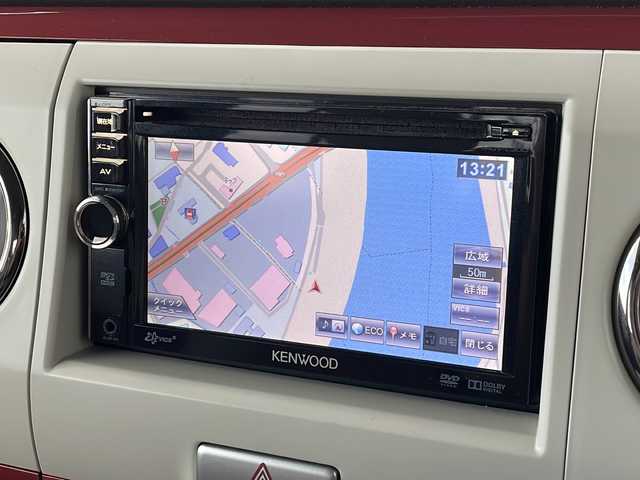 スズキ ラパン ショコラ X 新潟県 2013(平25)年 5.3万km シャンパンピンクPM 社外SDナビ(MDV-L300)/CD/DVD/ワンセグテレビ/革シート/ベンチシート/スマートキー/プッシュスタート/キセノンヘッドライト/オートライト/アイドリングストップ