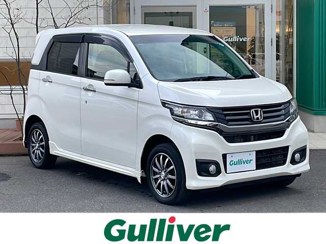 ホンダ Ｎ ＷＧＮ カスタム G Aパッケージ 青森県 2014(平26)年 10.8万km プレミアムホワイトパール 4WD/純正ディスプレイオーディオ/CD・Bluetooth・USB/バックカメラ/合皮コンビシート/あんしんパッケージ/衝突軽減ブレーキ/サイド・カーテンエアバッグ/クルーズコントロール/横滑り防止機能/ETC/HIDライト/オートライト/フォグランプ/ウインカーミラー/純正14インチアルミ/スマートキー/プッシュスタート
