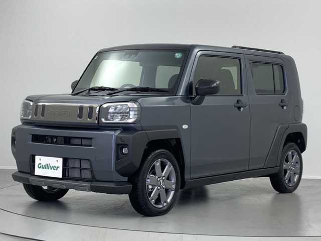 ダイハツ タフト G ターボ ダーククロムベンチャー 福島県 2024(令6)年 0.1千km クロムグレーメタリック /届出済未使用車//4WD//スマートアシストIII/・衝突回避支援ブレーキ機能/・車線逸脱警報機能/・オートハイビーム/・コーナーセンサー//アダプティブクルーズコントロール//スカイルーフ//前席シートヒーター//プッシュスタート//スマートキー×2//電動パーキングブレーキ//アイドリングストップ//横滑り防止//LEDヘッドライト//LEDフォグライト//ステアリングスイッチ//純正フロアマット//純正15インチAW