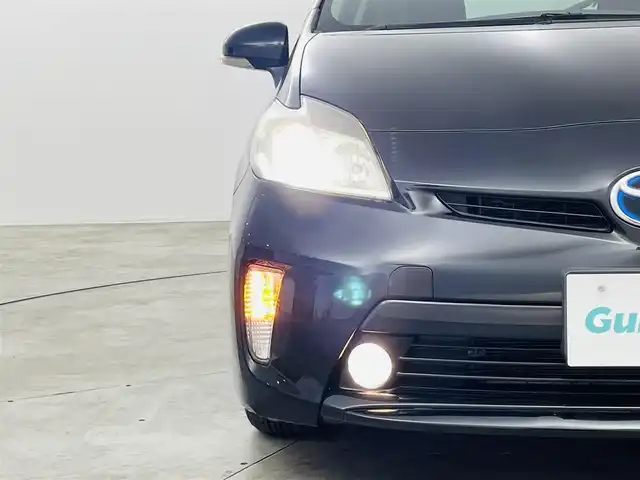 トヨタ プリウス S 福島県 2014(平26)年 7.6万km ブラック 純正７インチナビ/・型番；NSZN-W64T/・フルセグ/TV/SD/CD/DVD/BT/AM/FM/HIDオートライト/・フォグライト/電動格納ミラー/・ウィンカーミラー/ステアリングスイッチ/純正フロアマット/純正ドアバイザー/プッシュスタート/・スマートキー