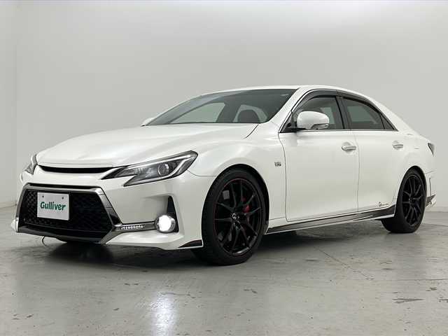 トヨタ マークＸ 250G Sパッケージ G’s 宮城県 2013(平25)年 7.4万km ホワイトパールクリスタルシャイン 禁煙車/ワンオーナー/ムーンルーフ/G’sエアロパーツ（F/S/R）/クルーズコントロール/純正7インチナビ/・AM/FM/CD/DVD/BT/SD/フルセグTV/ビルトインETC/革巻きステアリング/ステアリングスイッチ/パドルスイッチ/ハーフレザーシート/プッシュスタート/スマートキー/MT付きATシフト/LEDヘッドライト/LEDフォグランプ/純正19インチアルミホイール/純正フロアマット/純正ドアバイザー/横滑り防止装置/ワイパーデアイサー