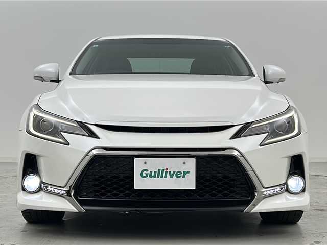 トヨタ マークＸ 250G Sパッケージ G’s 宮城県 2013(平25)年 7.4万km ホワイトパールクリスタルシャイン 禁煙車/ワンオーナー/ムーンルーフ/G’sエアロパーツ（F/S/R）/クルーズコントロール/純正7インチナビ/・AM/FM/CD/DVD/BT/SD/フルセグTV/ビルトインETC/革巻きステアリング/ステアリングスイッチ/パドルスイッチ/ハーフレザーシート/プッシュスタート/スマートキー/MT付きATシフト/LEDヘッドライト/LEDフォグランプ/純正19インチアルミホイール/純正フロアマット/純正ドアバイザー/横滑り防止装置/ワイパーデアイサー