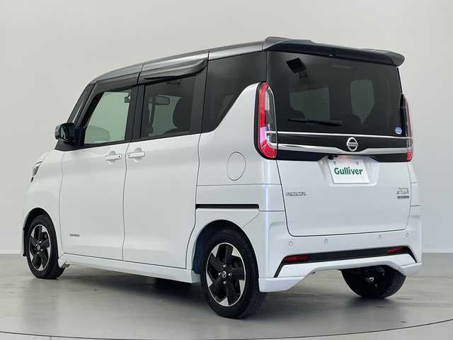 日産 ルークス HWS X プロパイロットED 福島県 2021(令3)年 2.7万km チタニウムグレーM/シルキーホワイト /禁煙車　//純正９インチナビ　//アラウンドビューモニター　//両側パワースライドドア　//プロパイロット　//衝突被害軽減ブレーキ　//ナビ連動ドライブレコーダー　//スペアキー　//コーナーセンサー　//ビルトインＥＴＣ　//ＵＳＢ入力端子//クリアランスソナー