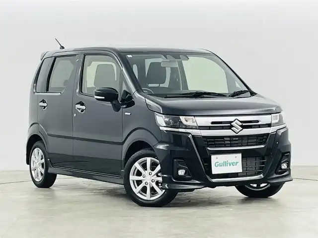 スズキ ワゴンＲ カスタムＺ HYBRID ZX 福島県 2024(令6)年 0.1万km ブルーイッシュブラックパール3 スズキセーフティサポート/・デュアルカメラカメラブレーキサポート/・車線逸脱抑制制御機能/・車線逸脱警報/・リアパーキングセンサー/・アダプティブクルーズコントロール/・オートハイビーム/社外ナビ（AVN110M）/動作未確認（起動せず）/シートヒーター（Dのみ）/ステアリングスイッチ/プッシュスタート/スマートキー×2/LEDヘッドライト/LEDフォグ/純正AW/ウィンカーミラー/オートライト