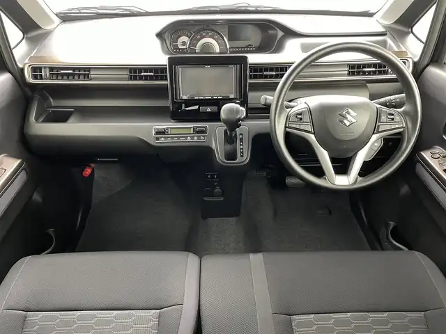 スズキ ワゴンＲ カスタムＺ HYBRID ZX 福島県 2024(令6)年 0.1万km ブルーイッシュブラックパール3 スズキセーフティサポート/・デュアルカメラカメラブレーキサポート/・車線逸脱抑制制御機能/・車線逸脱警報/・リアパーキングセンサー/・アダプティブクルーズコントロール/・オートハイビーム/社外ナビ（AVN110M）/動作未確認（起動せず）/シートヒーター（Dのみ）/ステアリングスイッチ/プッシュスタート/スマートキー×2/LEDヘッドライト/LEDフォグ/純正AW/ウィンカーミラー/オートライト