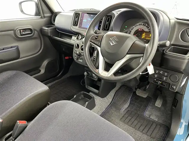 スズキ アルト L 福島県 2022(令4)年 2.6万km ダスクブルーメタリック セーフティサポート/・衝突被害軽減ブレーキ/・誤発進抑制機能/・車線逸脱抑制機能/・先行車発進お知らせ機能/・ハイビームアシスト/純正ディスプレイオーディオ/・Bluetooth/AM・FM・USB/・バックカメラ/・ETC/ドライブレコーダー/シートヒーター/ステアリングスイッチ/ハロゲンライト/・オートライト/・ヘッドライトリベライザー/リモコンキー/純正フロアマット/電動格納ミラー