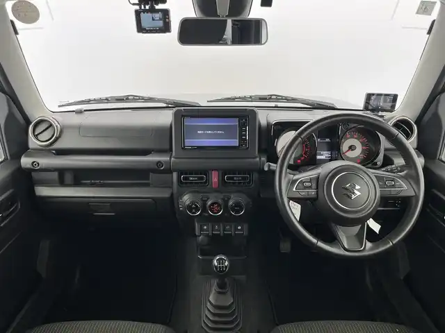 スズキ ジムニー XC 富山県 2019(平31)年 4.3万km ジャングルグリーン 社外ナビ（AM/FM/DVD/BT/フルセグ）/ドライブレコーダー/ETC/D/N席シートヒーター/衝突被害軽減システム/クルーズコントロール/レーンキープアシスト/横滑り防止装置/純正アルミホイール/純正フロアマット/オートLEDライト/フォグライト/革巻きステアリング/ステアリングスイッチ/スマートキー/スペアキー