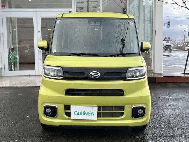 ダイハツ タント X 秋田県 2021(令3)年 4.5万km マスタードイエローマイカメタリック 純正SDナビ/純正CD、DVD、BT、TV/パワースライドドア/全方位カメラ/ドライブレコーダー/コーナーセンサー/ETC/スペアキー/取説、保証書