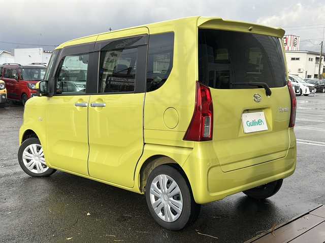 ダイハツ タント X 秋田県 2021(令3)年 4.5万km マスタードイエローマイカメタリック 純正SDナビ/純正CD、DVD、BT、TV/パワースライドドア/全方位カメラ/ドライブレコーダー/コーナーセンサー/ETC/スペアキー/取説、保証書