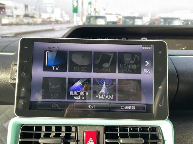 ダイハツ タント X 秋田県 2021(令3)年 4.5万km マスタードイエローマイカメタリック 純正SDナビ/純正CD、DVD、BT、TV/パワースライドドア/全方位カメラ/ドライブレコーダー/コーナーセンサー/ETC/スペアキー/取説、保証書