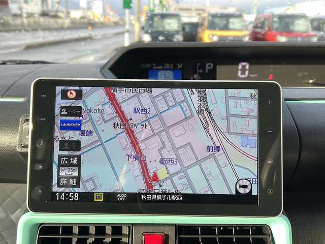 ダイハツ タント X 秋田県 2021(令3)年 4.5万km マスタードイエローマイカメタリック 純正SDナビ/純正CD、DVD、BT、TV/パワースライドドア/全方位カメラ/ドライブレコーダー/コーナーセンサー/ETC/スペアキー/取説、保証書