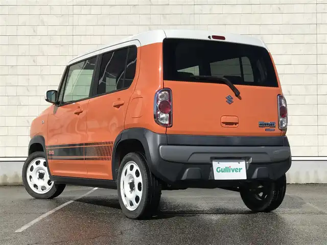 スズキ ハスラー G ターボ 富山県 2016(平28)年 4.4万km パッションオレンジマイカ/スペリアホワイト ディスプレイオーディオ/Bluetooth/衝突被害軽減ブレーキ/横滑り防止装置/アイドリングストップ/シートヒーター/オートライト/ベンチシート/プッシュスタート/スマートキー/スペアキー１本/電動格納ミラー/ETC