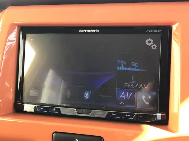 スズキ ハスラー G ターボ 富山県 2016(平28)年 4.4万km パッションオレンジマイカ/スペリアホワイト ディスプレイオーディオ/Bluetooth/衝突被害軽減ブレーキ/横滑り防止装置/アイドリングストップ/シートヒーター/オートライト/ベンチシート/プッシュスタート/スマートキー/スペアキー１本/電動格納ミラー/ETC