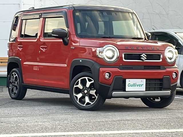スズキ ハスラー HYBRID X 徳島県 2020(令2)年 7.2万km バーミリオンオレンジ/ガンメタリック2トーン 7ワイド型ナビ【MDV-D407BTW】/（Bluetooth/ワンセグ/CD/DVD/FM/AM/SD/USB/ipod）/バックカメラ/シートヒーター（D+N席）/デュアルカメラブレーキサポート/クリアランスソナー/LEDヘッドライト/オートハイビーム/フォグライト/ETC/純正AW/社外フロアマット/ドアバイザー/電格ミラー/プッシュスタート/スマートキー