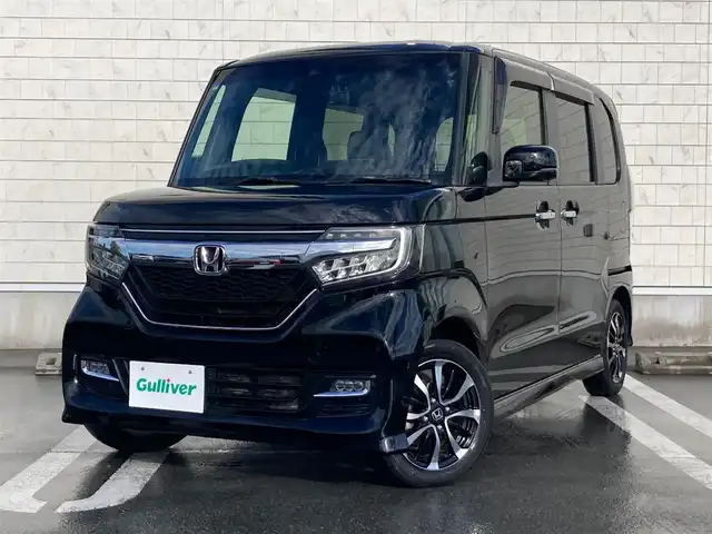 ホンダ Ｎ ＢＯＸ カスタム G EX ホンダセンシング 静岡県 2019(令1)年 4.7万km クリスタルブラックパール HondaSENSING/純正メモリーナビ(VXM-194VFi)/　AM FM CD DVD Bluetooth USb/ビルトインETC/LEDオートヘッドランプ/レーダークルーズコントロール/両側パワースライドドア/アレルクリーンプラスシート/ステアリングスイッチ/純正14インチアルミホイール/リアクリアランスソナー/リアロールサンシェード/フルセグTV/バックモニター/ドライブレコーダー
