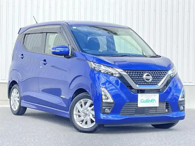 日産 デイズ HWS X プロパイロットED 群馬県 2021(令3)年 1.5万km アトランティックブルー ワンオーナー/純正ディスプレイオーディオ/（Bluetooth/USB/AppleCarPlay）/インテリジェントアラウンドビューモニター/プロパイロット/インテリジェントエマージェンシーブレーキ/車線逸脱警報/踏み間違い衝突防止アシスト/車線逸脱防止支援システム/前方衝突予測警報/ふらつき警報/標識検知機能/先行車発進お知らせ/フロント・バックソナー/LEDヘッドランプ/ステアリングリモコン/電動パーキングブレーキ/オートブレーキホールド/プッシュスタート/ウィンカーミラー/純正フロアマット/ドアバイザー/保証書/取扱説明書