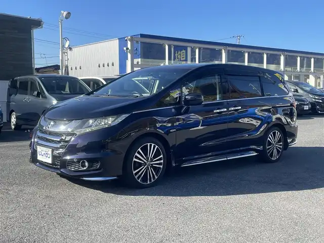 ホンダ オデッセイ アブソルート EX 山形県 2013(平25)年 11.7万km プレミアムヴィーナスブラックP (株)IDOMが運営する【じしゃロン山形店】の自社ローン専用車両になります。/こちらは現金またはオートローンご利用時の価格です。/自社ローンご希望の方は別途その旨お申付け下さい。/純正ナビ/【FM/AM/ラジオ/CD/DVD/TV/HDMI/Bluetooth】/ビルトインETC/両側パワースライドドア/クルーズコントロール/フリップダウンモニター/アラウンドビューモニター/D席のみパワーシート/ALLパワーウィンドウ/パドルシフト/フォグランプ/ステアリングスイッチ/ウィンカーミラー/後席サンシェード/アイドリングストップ/横滑り/オットマン