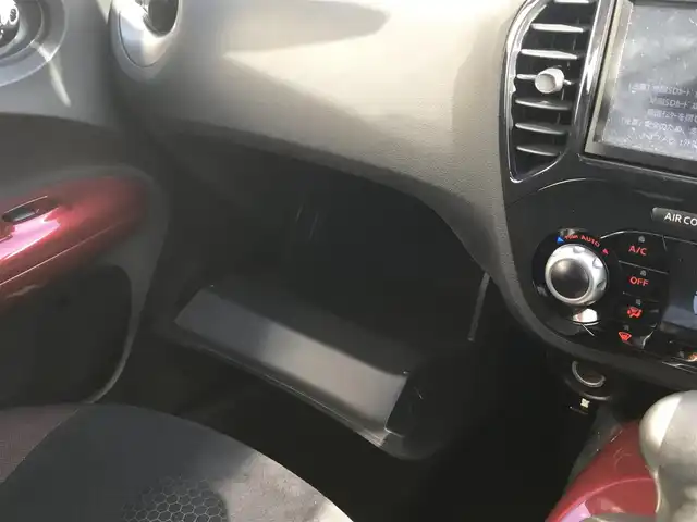 日産 ジューク 15RX パーソナライズパック 富山県 2013(平25)年 5.7万km パッションレッド 純正ナビ/フルセグTV/Bluetooth/バックカメラ/ドライブレコーダー/スマートキー/プッシュスタート/横滑り防止装置/ETC/アイドリングストップ/ヘッドライトレベライザー/電動格納ミラー