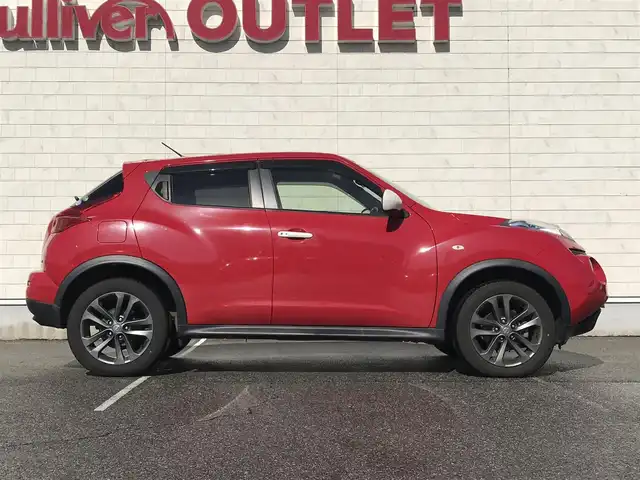 日産 ジューク 15RX パーソナライズパック 富山県 2013(平25)年 5.7万km パッションレッド 純正ナビ/フルセグTV/Bluetooth/バックカメラ/ドライブレコーダー/スマートキー/プッシュスタート/横滑り防止装置/ETC/アイドリングストップ/ヘッドライトレベライザー/電動格納ミラー