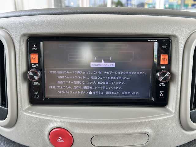 日産 キューブ 15X Vセレクション 静岡県 2016(平28)年 6.2万km ビターショコラ 2トーン 純正ナビ/・FM/AM/・フルセグTV/・CD/DVD/・Bluetooth/主要装備/・ヴィンテージキャメルインテリア/・バックカメラ/・アイドリングストップ/・ステアリングリモコン/・横滑り防止装置/・２トーンカラー/・純正ホイールキャップ/・オートライト/・フォグランプ/・プッシュスタート/・電格ミラー/・純正フロアマット