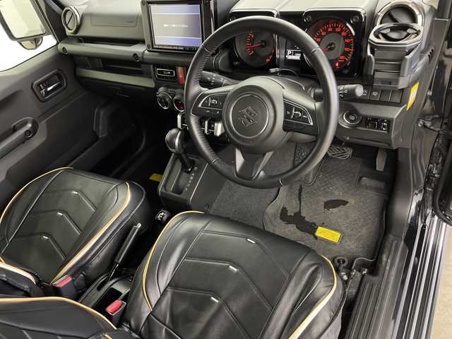 スズキ ジムニー シエラ JC 鹿児島県 2021(令3)年 1.5万km ブルーイッシュブラックパール3 little G. STANDARD コンプリートキット/little G ホイール/リフトアップ/純正8インチナビ/（AM/FM/CD/DVD/Bluetooth/フルセグ）/バックカメラ/ビルトインETC/ドライブレコーダー/クルーズコントロール/衝突被害軽減ブレーキ/レーンキープアシスト/シートヒーター/純正フロアマット/電格ミラー/LEDヘッドライト/オートライト/スマートキー