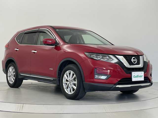 日産 エクストレイル ハイブリッド 20X 福島県 2017(平29)年 9.2万km ガーネットレッド /禁煙車//アラウンドビューモニター//デジタルインナーミラー//純正ナビ/CD・DVD・BT・MSV・フルセグTV//ＥＴＣ//クリアランスソナー//プロパイロット//パワーバックドア//レーンアシスト//カプロンシート//ドライブレコーダー//フォグライト//オートライト//取扱説明書//スマートキー