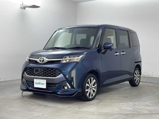 トヨタ タンク カスタムG－T 兵庫県 2017(平29)年 6.9万km レーザーブルークリスタルシャイン ・純正9インチナビ（NSZT-Y66T）/CD/DVD/SD/TV/Bluetooth/・バックカメラ/・ETC/・純正ドライブレコーダー/・クルーズコントロール/・スマートアシストII/衝突回避支援ブレーキ機能/衝突警報機能/車線逸脱警報機能/誤発進抑制制御機能/後方誤発進抑制制御機能/先行車発進お知らせ機能/・ＬＥＤヘッドライト/・オートライト/・フォグランプ/・両側パワースライドドア/・アイドリングストップ/・純正15インチアルミホイール/・純正フロアマット/・スマートキー/・プッシュスタート