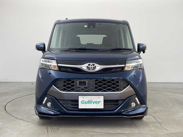 トヨタ タンク カスタムG－T 兵庫県 2017(平29)年 6.9万km レーザーブルークリスタルシャイン ・純正9インチナビ（NSZT-Y66T）/CD/DVD/SD/TV/Bluetooth/・バックカメラ/・ETC/・純正ドライブレコーダー/・クルーズコントロール/・スマートアシストII/衝突回避支援ブレーキ機能/衝突警報機能/車線逸脱警報機能/誤発進抑制制御機能/後方誤発進抑制制御機能/先行車発進お知らせ機能/・ＬＥＤヘッドライト/・オートライト/・フォグランプ/・両側パワースライドドア/・アイドリングストップ/・純正15インチアルミホイール/・純正フロアマット/・スマートキー/・プッシュスタート